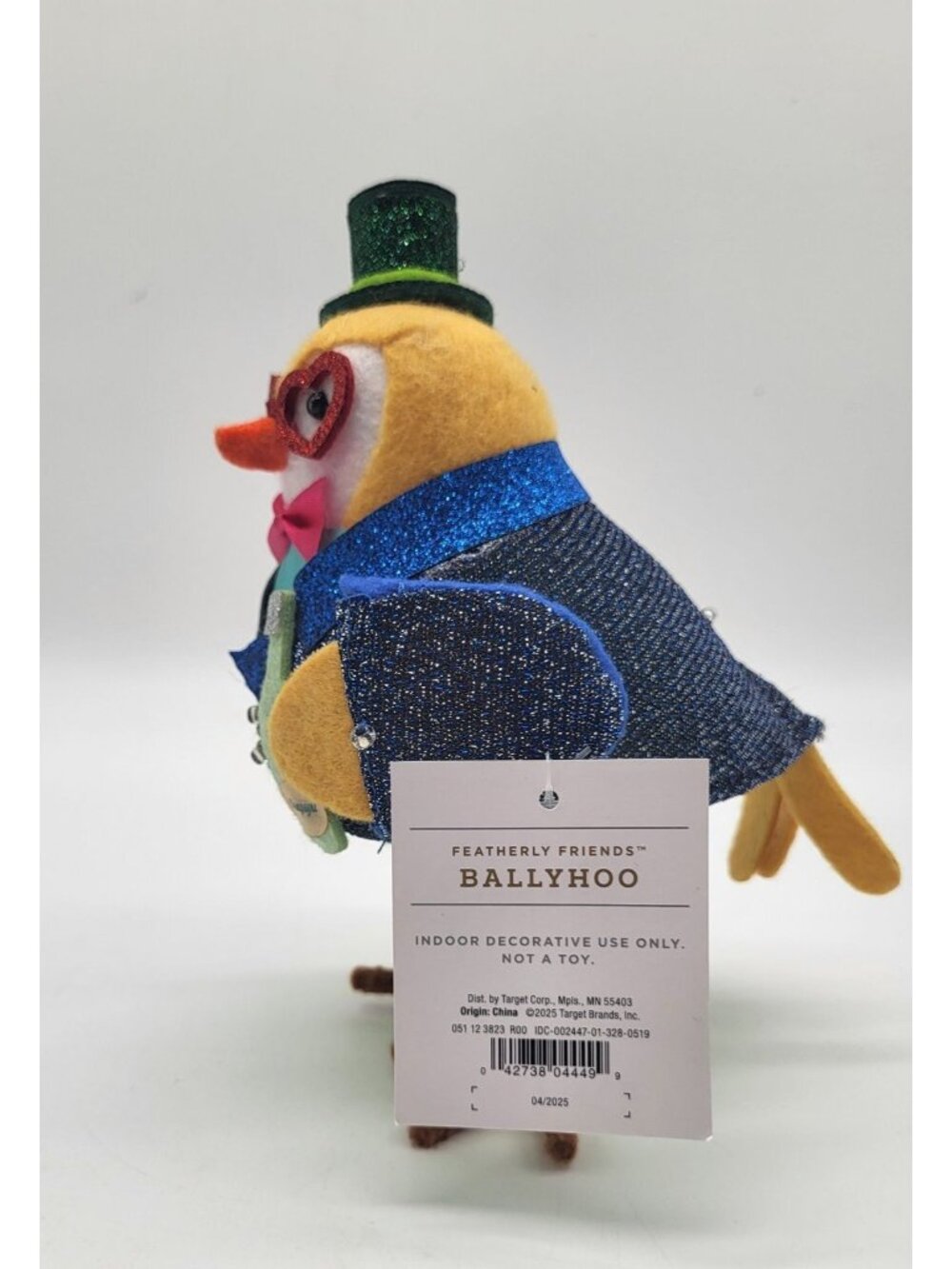 Target Wondershop Featherly Friends 2025 Ballyhoo Bird Christmas Decor Champagne - Picture 2 of 6